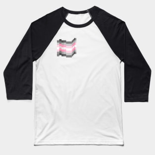 Demigirl Pixel Pride Flag Baseball T-Shirt